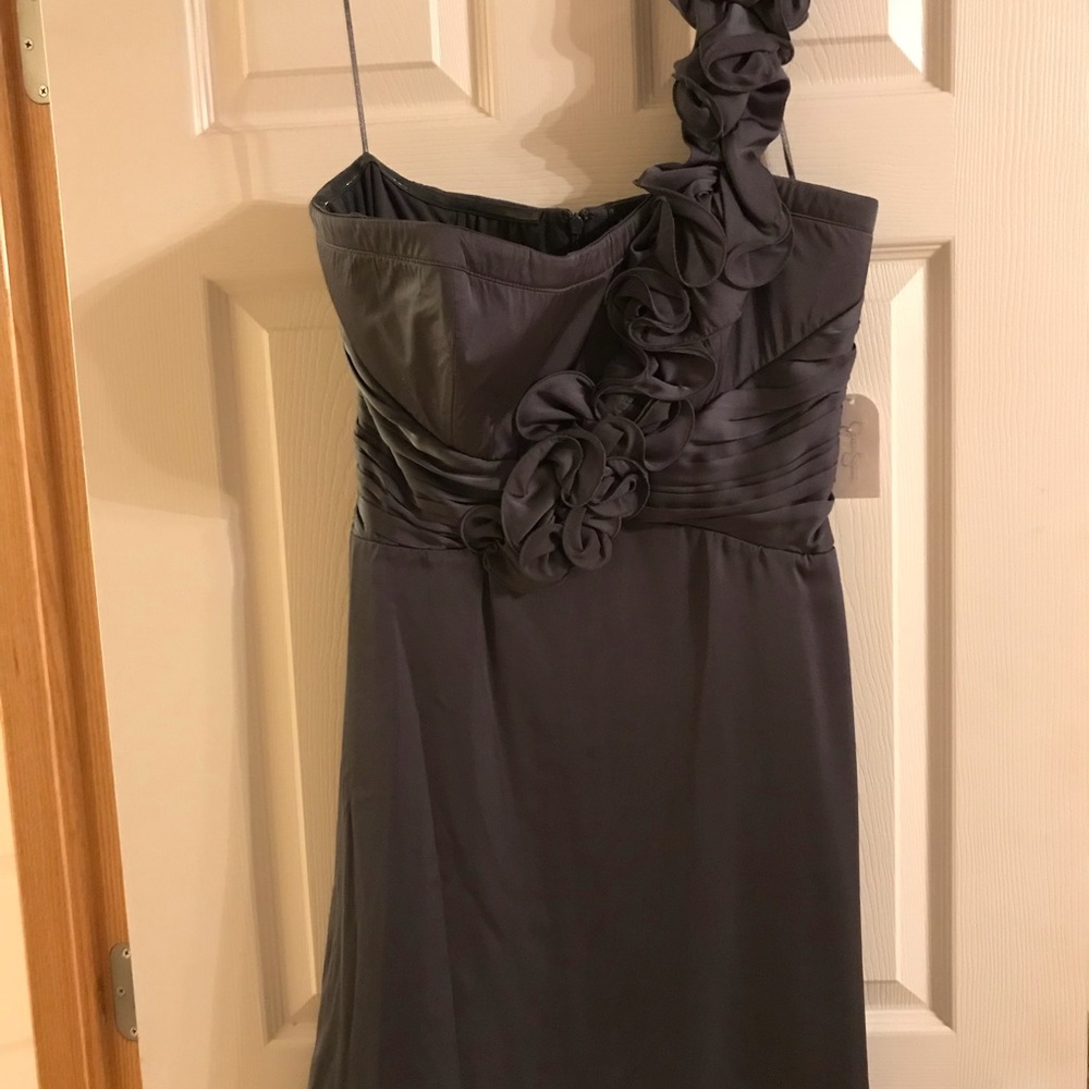 Jessica Simpson One Shoulder Gray Dress